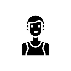 People Icon Girl Vector Illustration