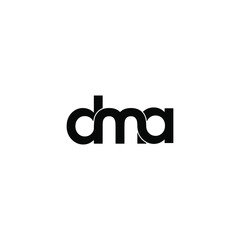 dma letter original monogram logo design