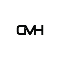 Obraz premium dmh letter original monogram logo design