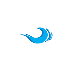 Water wave icon vector free