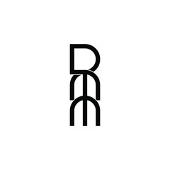dmm letter original monogram logo design