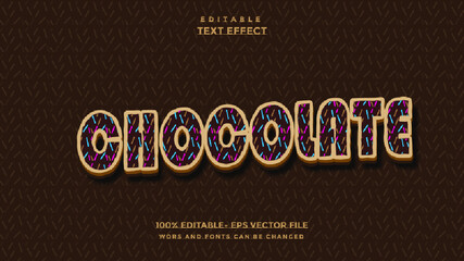 Chocolate Style Text Effect