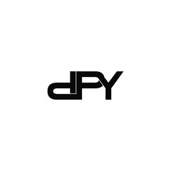dpy letter original monogram logo design