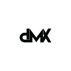 dmx letter original monogram logo design