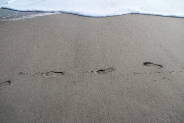 Footprints in the sand 