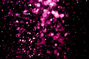 Vintage pink  bokeh created by neon lights