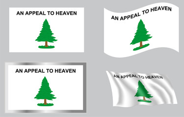 Fototapeta na wymiar Pine Tree Flag of 1775