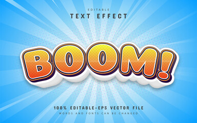 Boom text, comic style text effect