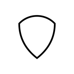 Fototapeta premium Shield Icon in trendy flat style isolated