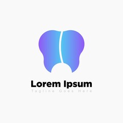 Dental Logo Design.Creative Dentist Logo.