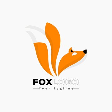 Creative Fox Head Logo Symbol Vector Design Illustration. Logo design