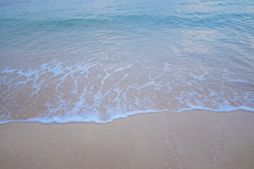 Summer beach.Summer paradise beach.Ocean beach relax, outdoor travel, space for text