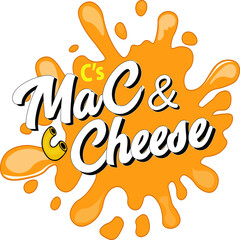 Mac and cheese vector logo