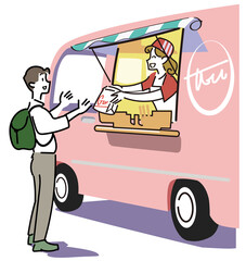 キッチンカー-外食に便利な移動販売