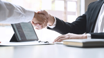 job interview at office Business and human resources concept.