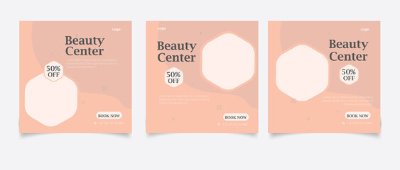 Beauty center social media post template