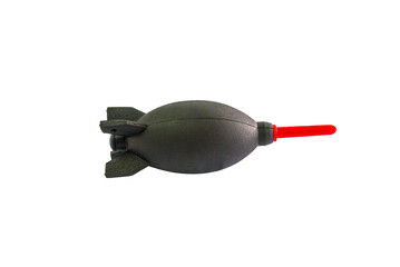 Horizontal shot of black air blower