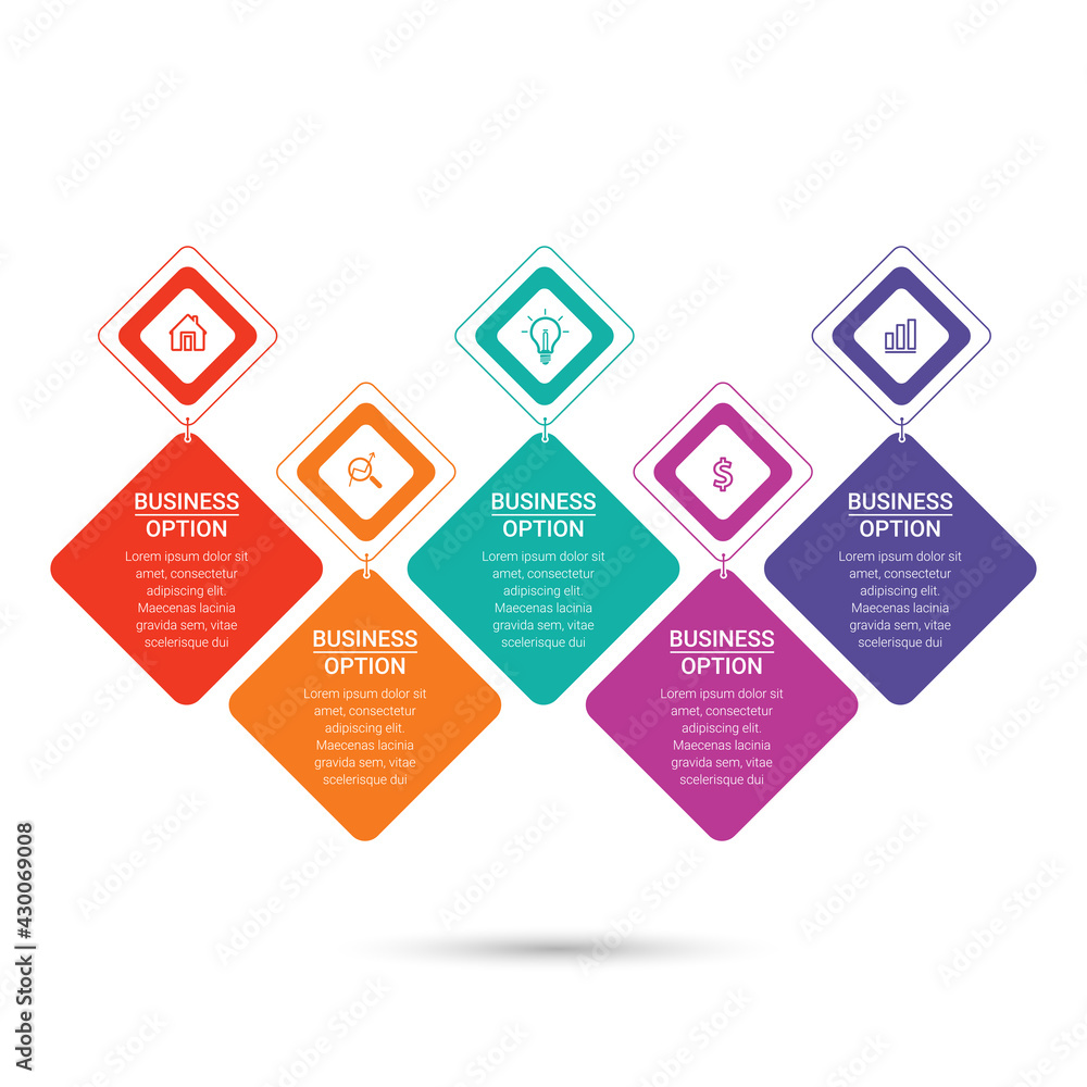 Poster infographic elements data visualization vector design template. vector illustration. can be used for