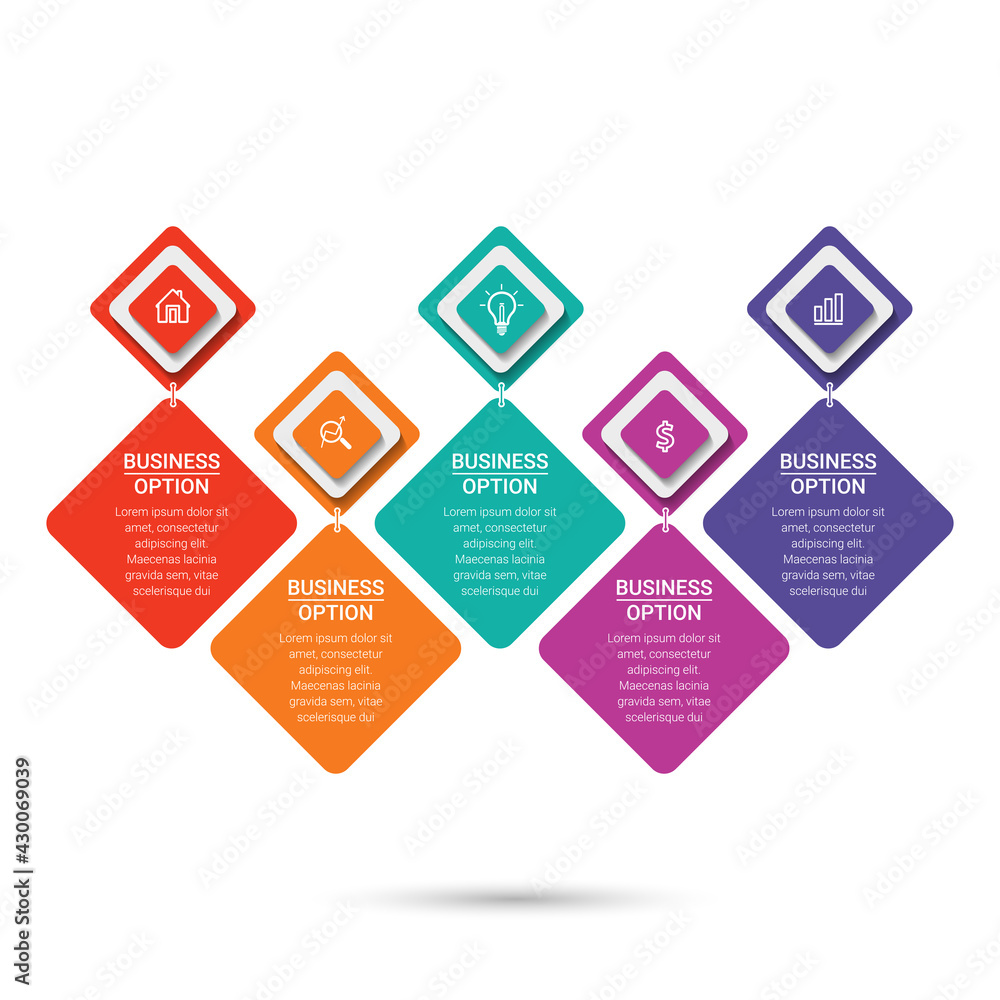 Poster infographic elements data visualization vector design template. vector illustration. can be used for
