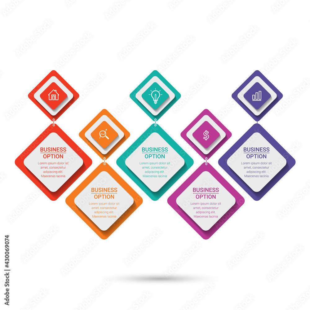 Poster infographic elements data visualization vector design template. vector illustration. can be used for
