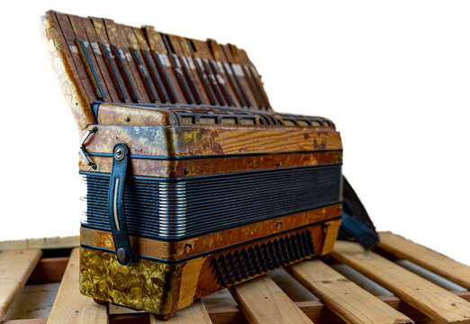 Former 120 bass student accordion for music school.