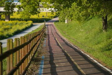 Promenade on a spring morning