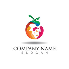 Fruit Juice Logo Fresh Drink Logo, Juice Clipart, illustration template vector