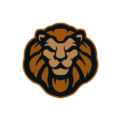 luxury lion mascot e sport logo