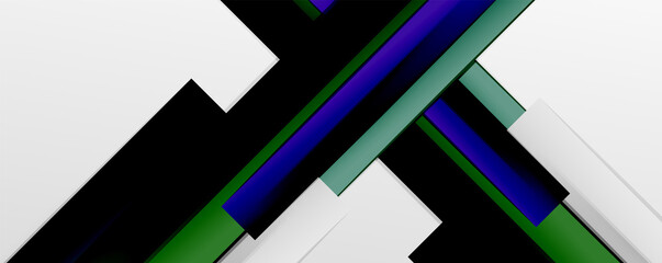 Multicolored lines background. Design template for business or technology presentations, internet posters or web brochure covers