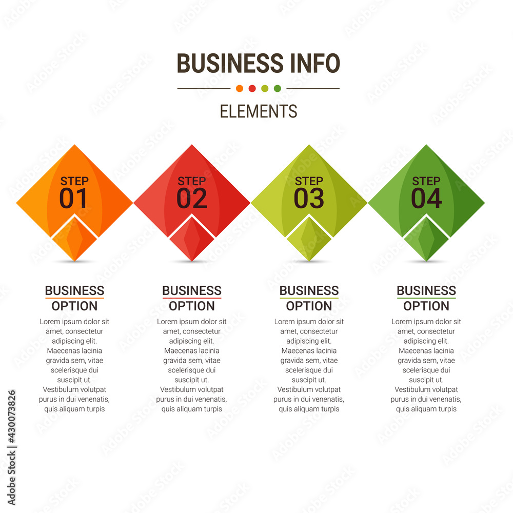 Aufkleber business data visualization. simple infographic design template. abstract vector illustration.