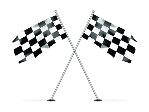 vector image of a racing flag illustration