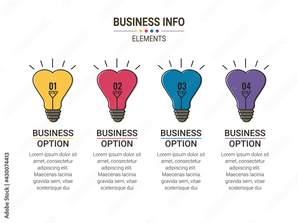 Poster business data visualization. simple infographic design template. abstract vector illustration.