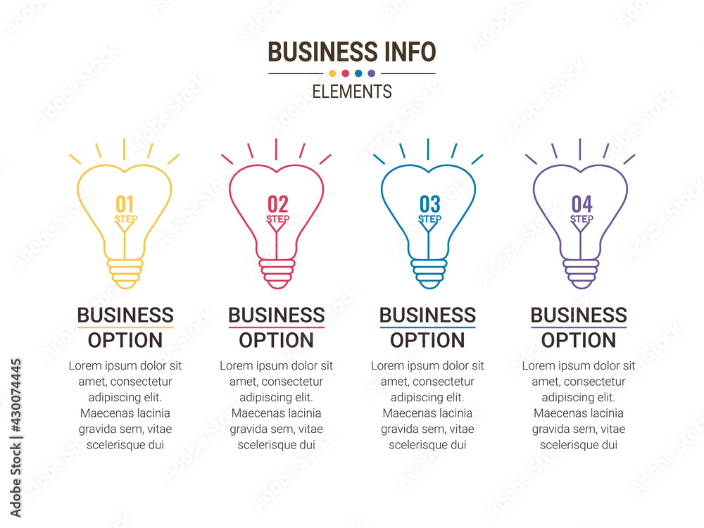 Poster business data visualization. simple infographic design template. abstract vector illustration.