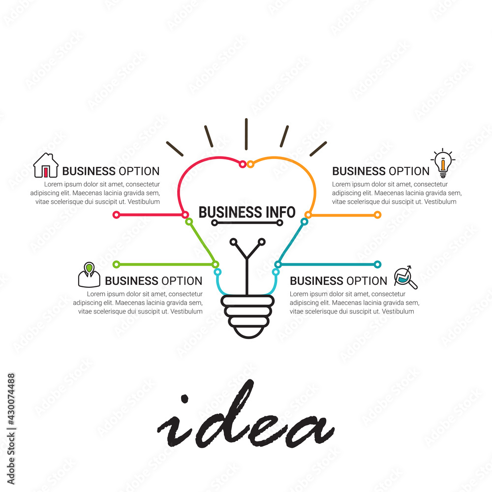 Poster business data visualization. simple infographic design template. abstract vector illustration.