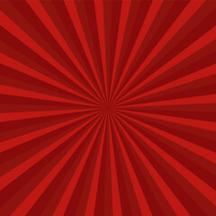 Red ray burst style background vector design