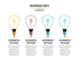 Business data visualization. Simple infographic design template. Abstract vector illustration.