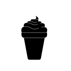 Ice cream icon. illustration on white background