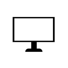 TV, Monitor symbol icon on white background