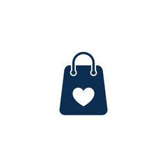paper bag icon shooping symbol logo template