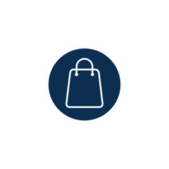 paper bag icon shooping symbol logo template