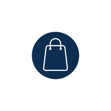 paper bag icon shooping symbol logo template