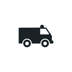 ambulance icon simple design element