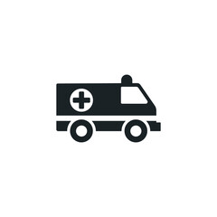 ambulance icon simple design element