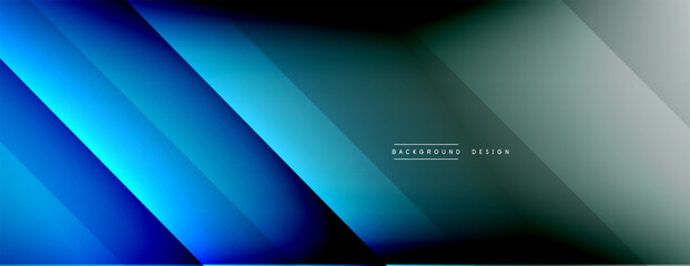 Dynamic lines abstract background. 3D shadow effects and fluid gradients. Modern overlapping forms
