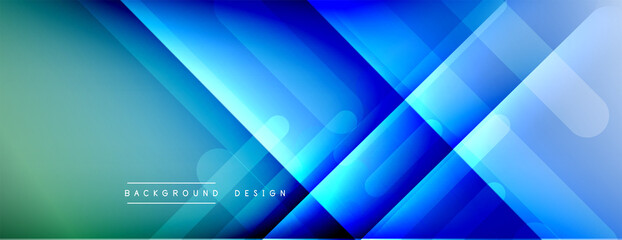 Dynamic lines abstract background. 3D shadow effects and fluid gradients. Modern overlapping forms