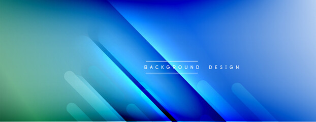 Dynamic lines abstract background. 3D shadow effects and fluid gradients. Modern overlapping forms