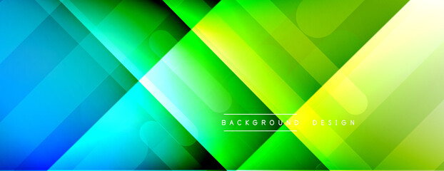 Dynamic lines abstract background. 3D shadow effects and fluid gradients. Modern overlapping forms