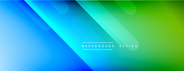 Dynamic lines abstract background. 3D shadow effects and fluid gradients. Modern overlapping forms