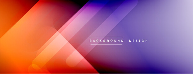 Fototapeta premium Dynamic lines abstract background. 3D shadow effects and fluid gradients. Modern overlapping forms