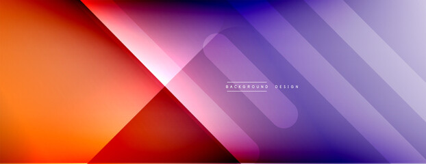 Dynamic lines abstract background. 3D shadow effects and fluid gradients. Modern overlapping forms